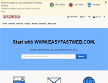 Tablet Screenshot of easyfastweb.com